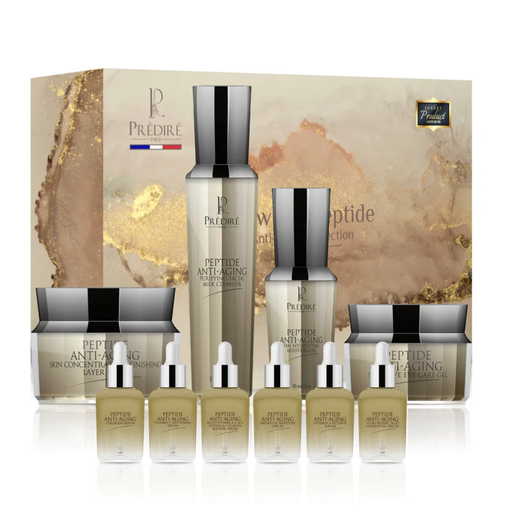 Predire Paris FLAWLESS PEPTIDE ANTI-AGING COLLECTION-10 PIECES SEALED -NEW